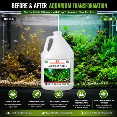 Image of Erwon Aquarium Plant Fertilizer for best growth of Live aquarium and water plants. (1000 ml)