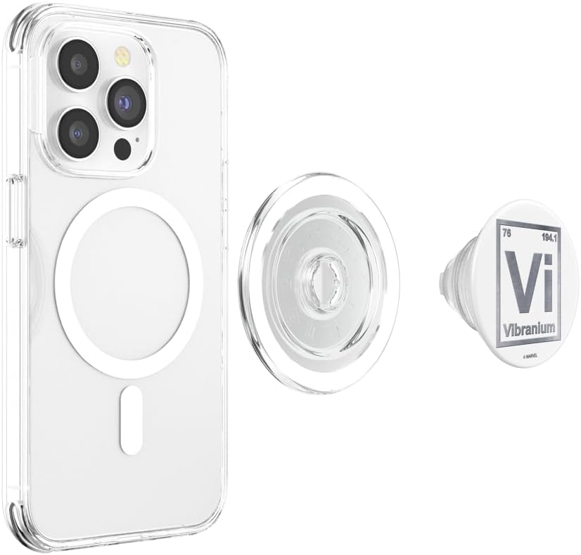 Marvel Periodic Element Vibranium Metal PopSockets MagSafe PopGrip for iPhone