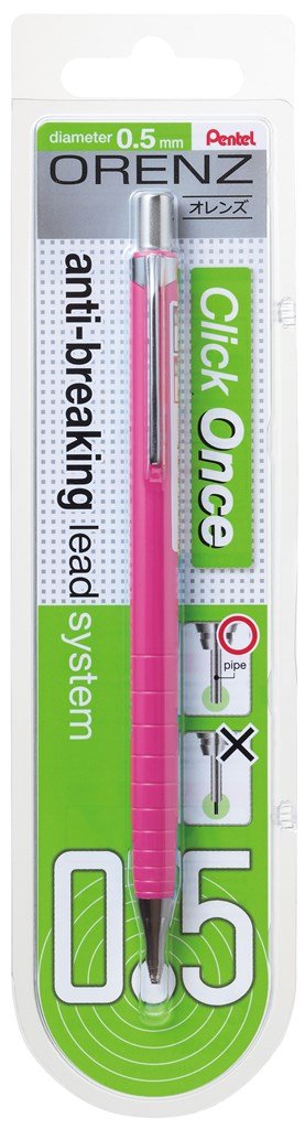 Mechanical Pencil Orenz 100% Shatterproof in Blister Card 0.5mm Pink