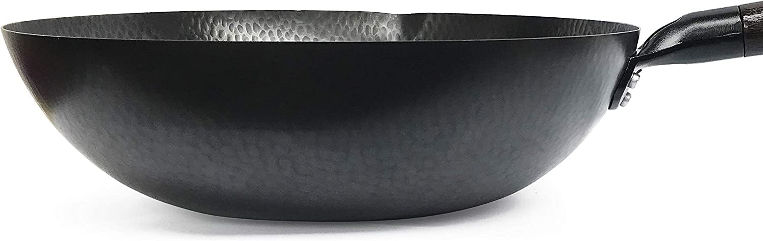 Carbon Steel Wok Ready for Stir-Frying