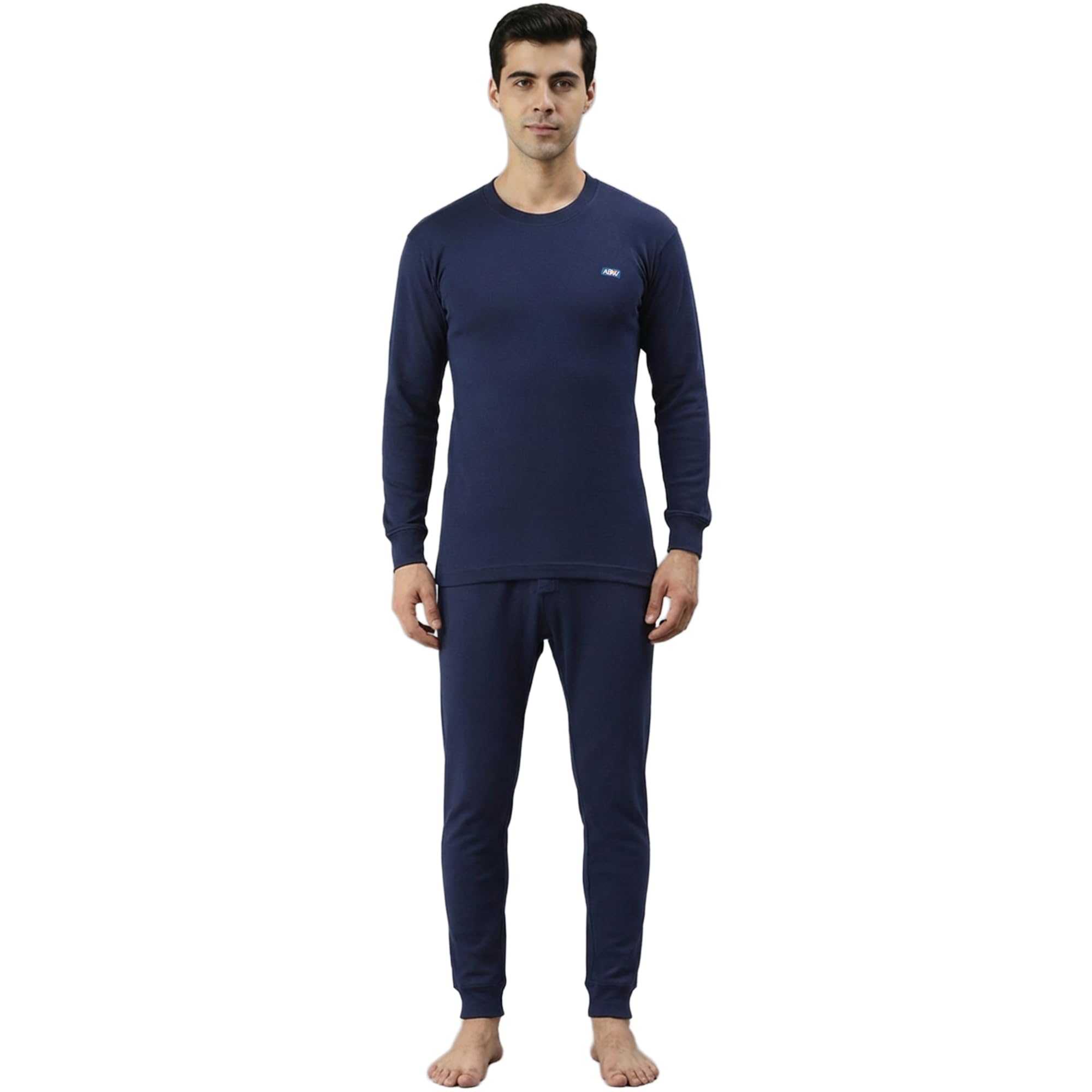 amul comfy Men's Kashmira Round Neck Top and Pant Set |Super Combed Cotton Rich Regular Fit Body Warmer Thermal Set | Soft, Breathable & Naturally Insulated Winter Thermal Undershirt Top and Pant-picture-14