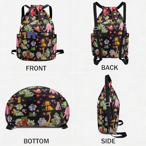 Image of MOCA Drawstring Gym Sports Backpack Lightweight Multipurpose Daypack Travel School College Daily Storage Carry Suitable Men Women Kids Adults Fitness Accessory