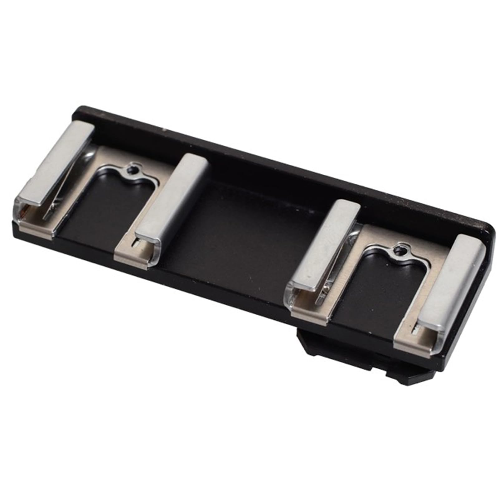 Adaptador de montaje de zapata fría para equipos de cámara y videocámara, soporte de extensión de doble bota con agujero de rosca de 1/4 pulgadas para luz LED flash y cabeza de bola