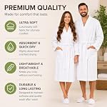 Luxury Bathrobe Towel with Slippers Spa Robe Combed 100% Terry Cotton Organic Cloth for Men Women Lightweight Luxurious Cozy Unisex Hotel Robes