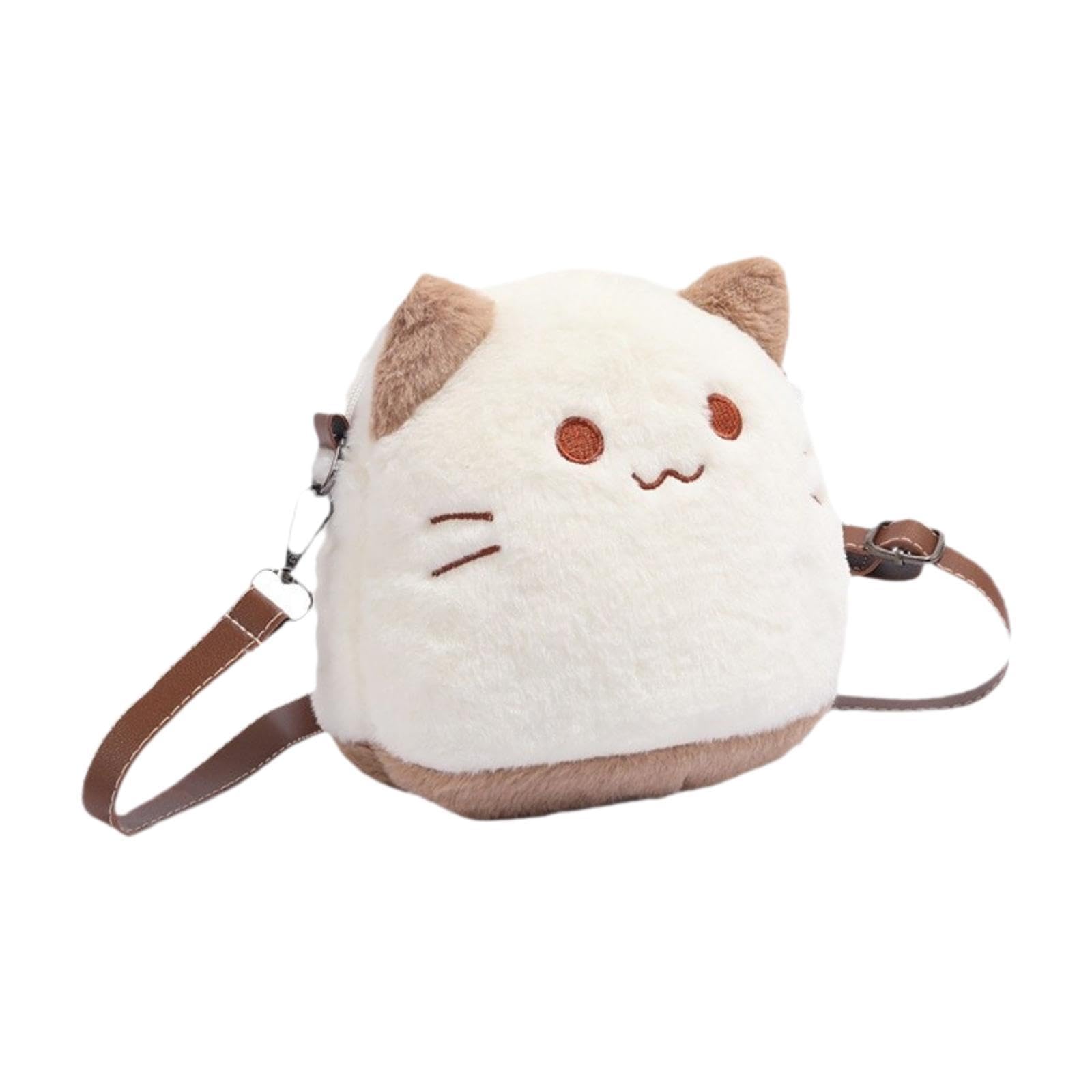 Cat Plush Bag Gift Cat Stuffed Toy Trendy with Adjustable Strap Shoulder Bag-image-48