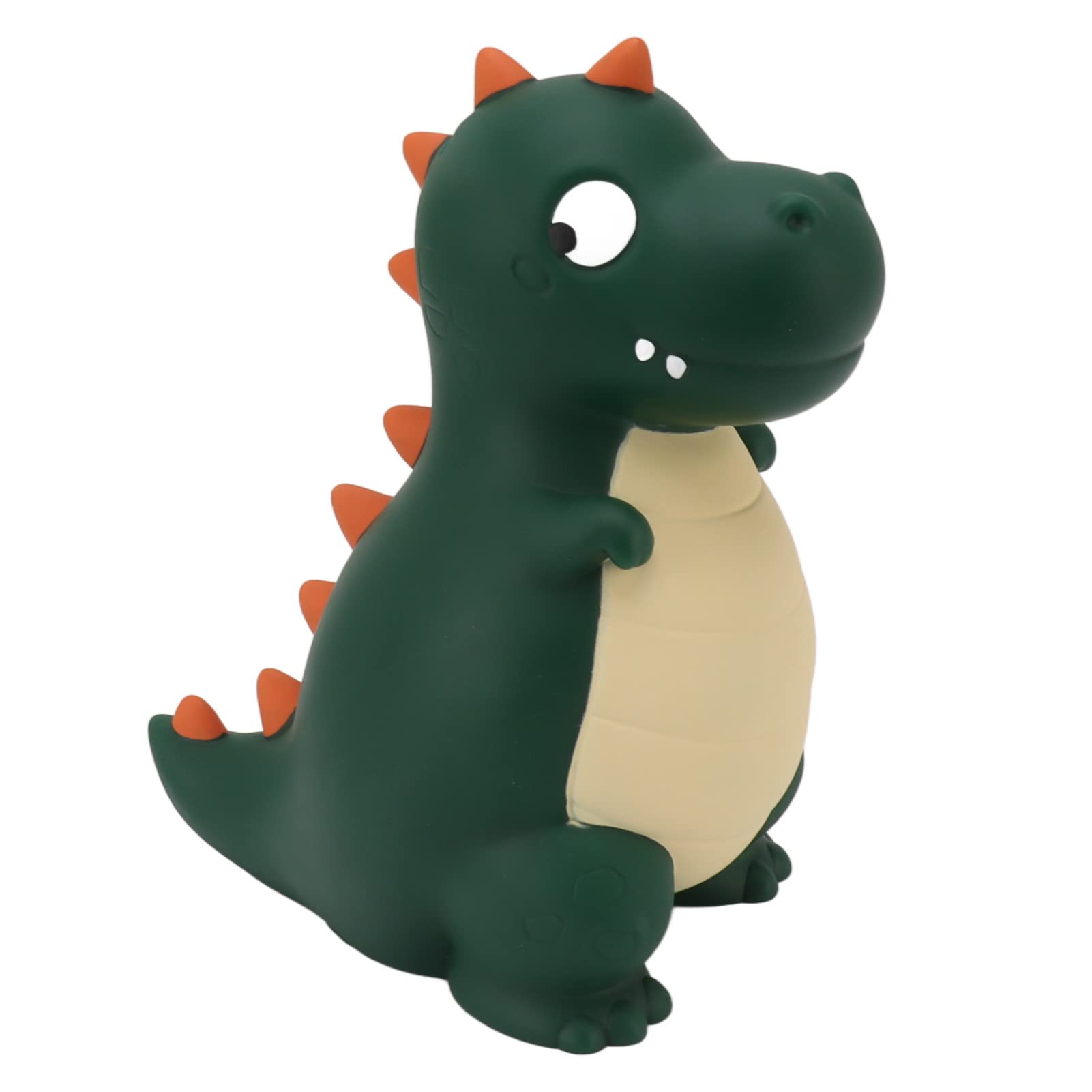 Salvadanaio con Dinosauro per Bambini, Salvadanaio in Vinile con Simpatico Cartone Animato, Resistente Alle Cadute, Decorazione da Scrivania per la Camera dei Ragazzi (Verde)