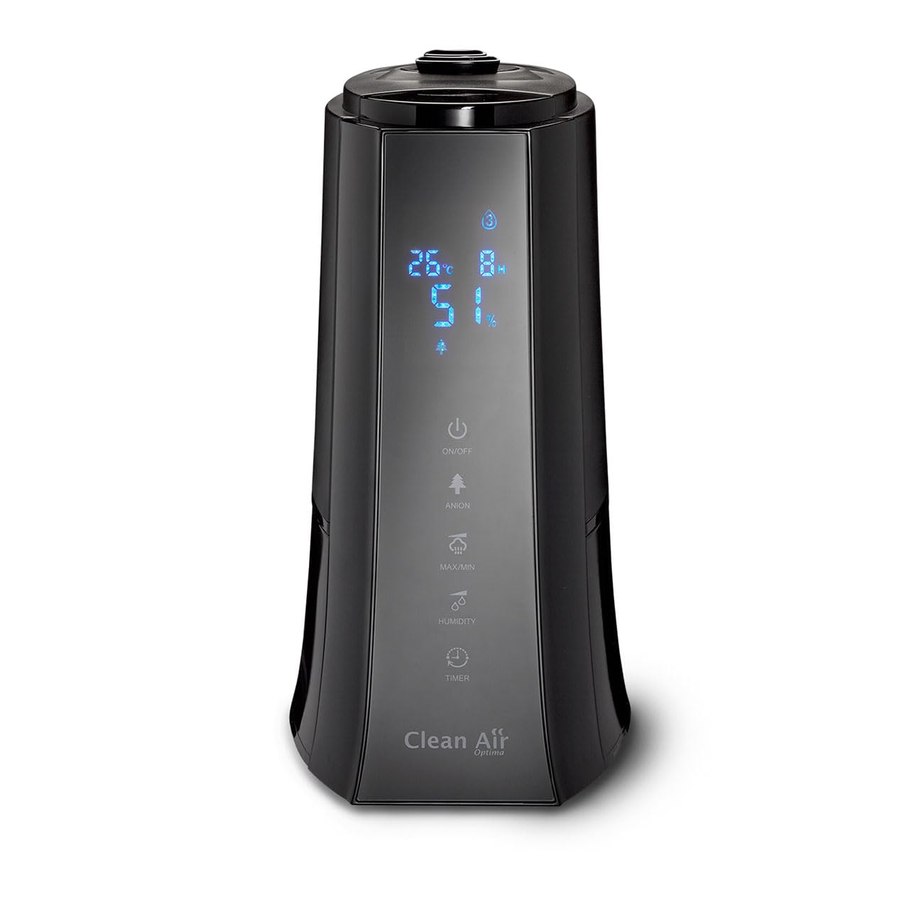 Clean Air Optima CA-603 humidificador con ionizador, para Habitaciones de hasta 45 m²/100 m³, Novedad.