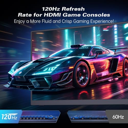 Image of Portable Monitor 2K 17.3 Inch 120Hz-144Hz, QHD Gaming Monitor with Kickstand, 2560x1440P 100% DCI-P3, Ultra Slim Travel, USB-C HDMI HDR External Screen for Laptop PC Mac Xbox Switch PS5 /4