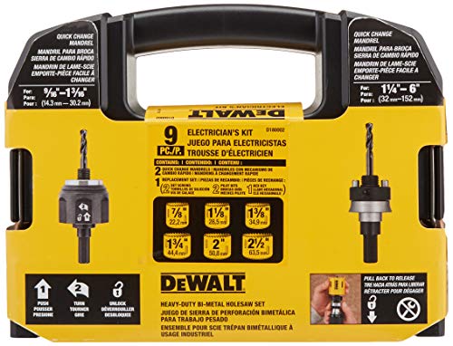 DeWalt Bi-Metal Hole Saw Kit