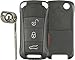 KeylessOption Keylesss Entry Remote Key Fob Uncut Car Flip Key Shell Case Cover