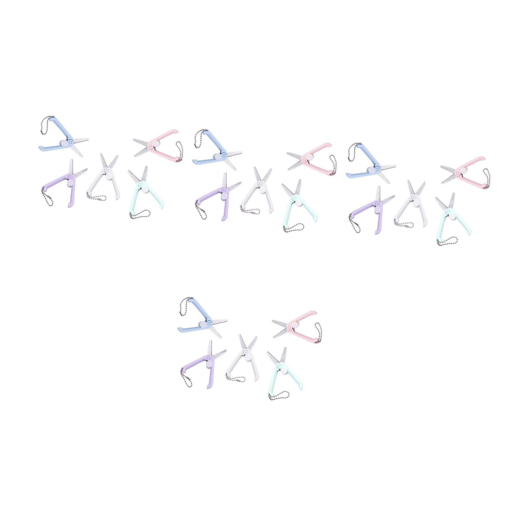 NUOBESTY 4 Ensembles Ciseaux De Coupe Mini Petits Ciseaux D'Artisanat Pour Le Bureau Pour Coupe-Fil De Couture À Tissu Petits 5 pièces * 4