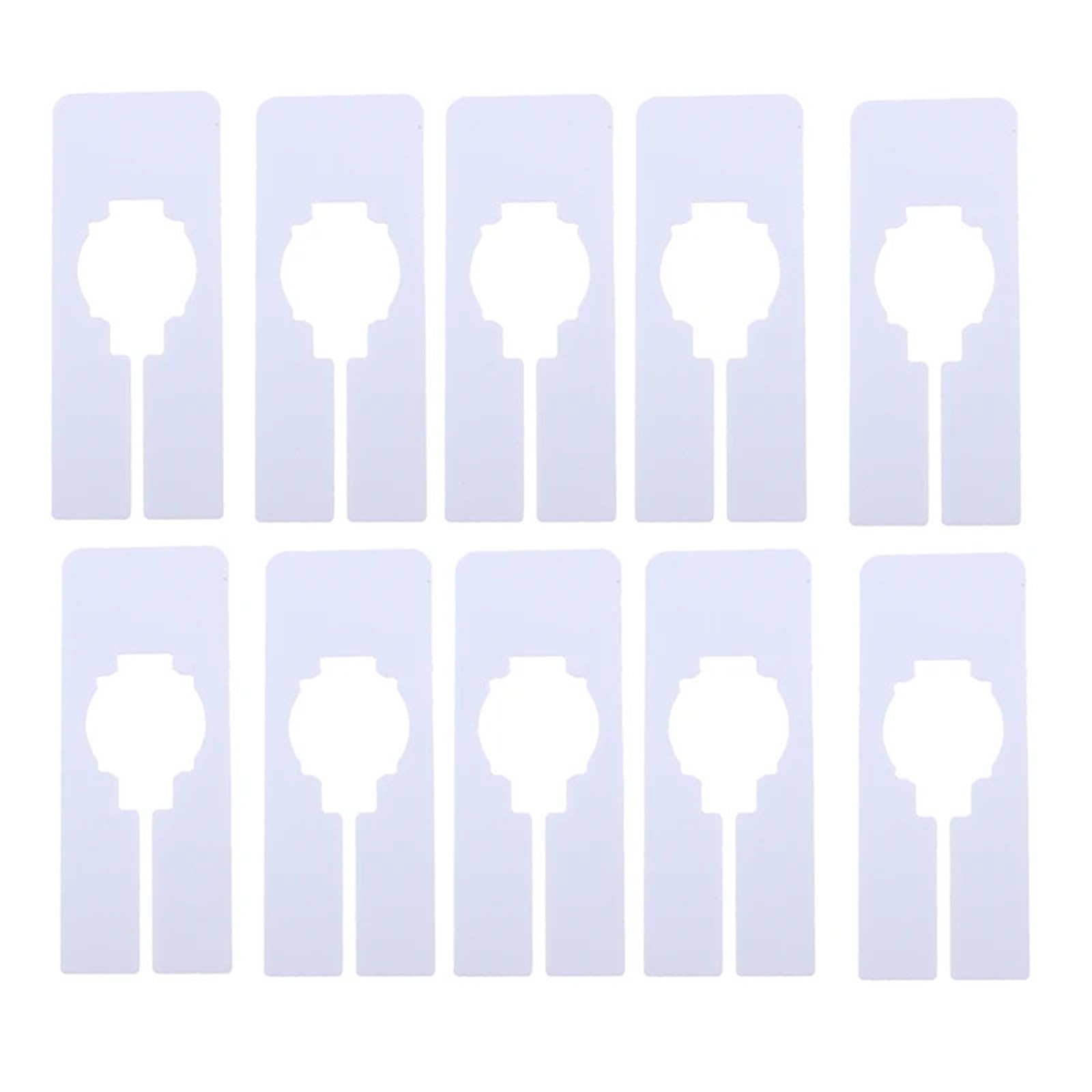 100pcs Plastic Closet Rack Dividers for Hangers Wardrobe Shelves Organizer