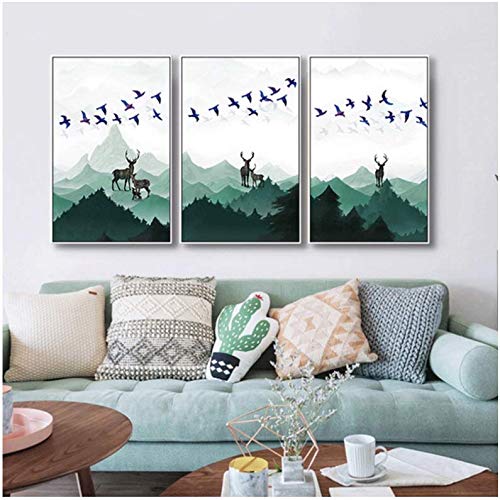 Décoration posters et gravures paysage forestier home decor toile