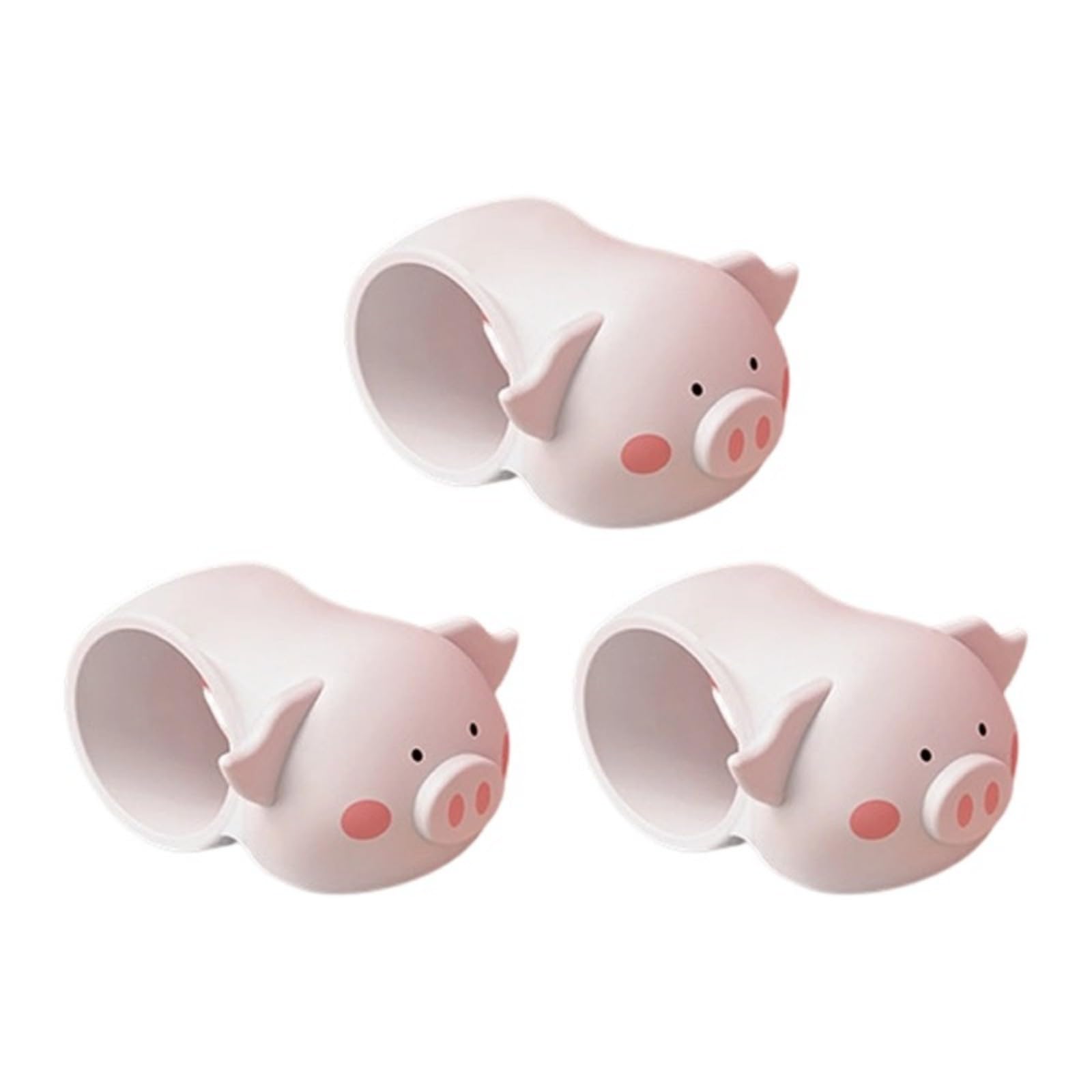 Tsophreniq Of 3 Adorable Cartoon Piggy Door Knob Covers Marks Handle Cover