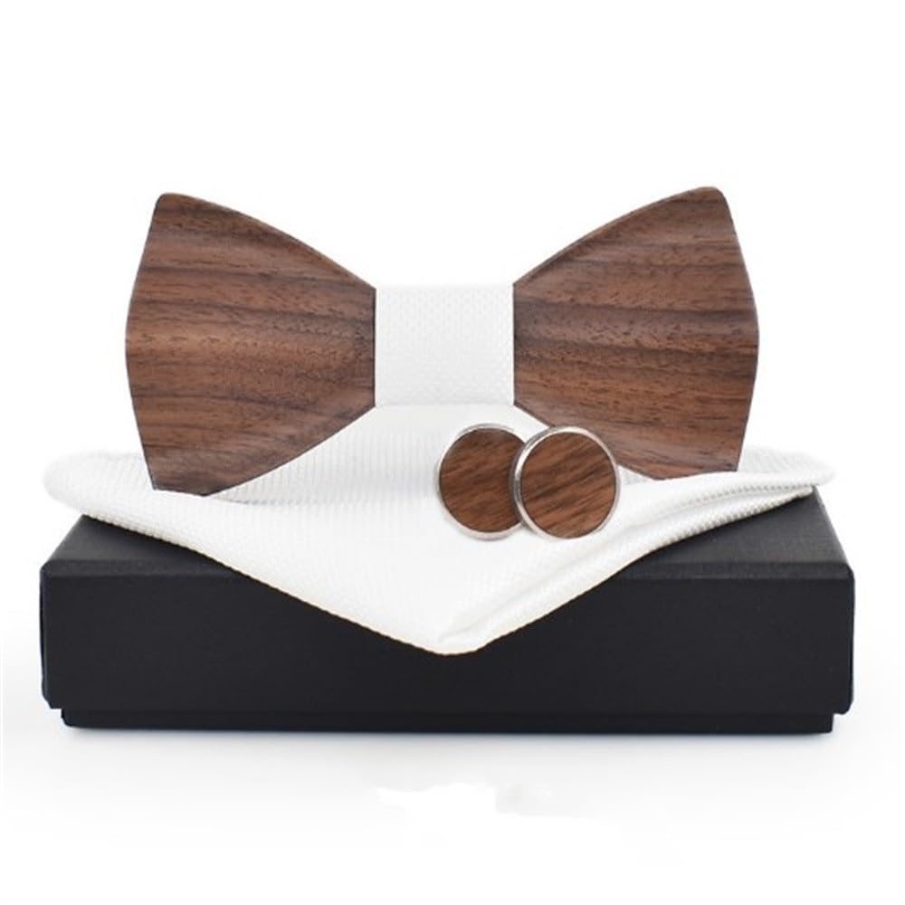 Conjunto De Pajarita para Novio Pajarita De Madera (Colour 1)