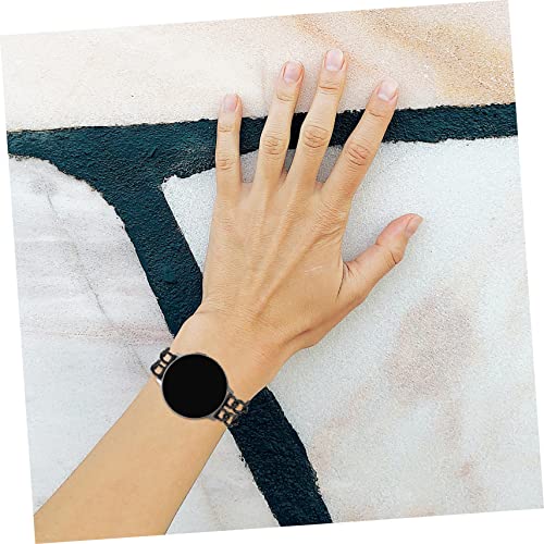 HOMSFOU 2pcs Strap Reloj Inteligente Para Mujer Headband Foam Padding Band Replacement Watch Metal Bracelet3