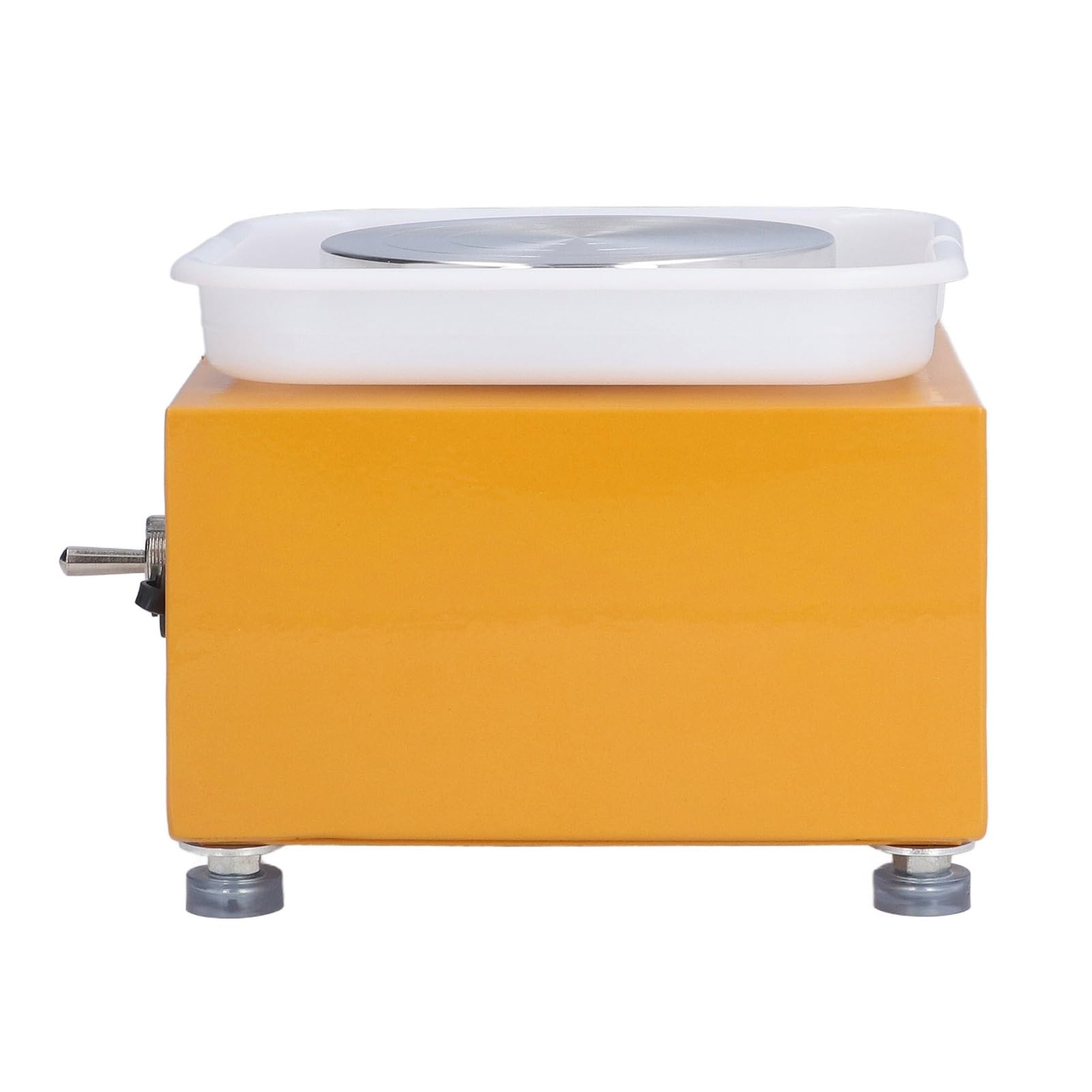 Töpferscheibe, stabile Geschwindigkeit, Keikscheibe, Töpfermaschine, Miniatur-Mini-Töpferscheibe for Kinder for Zuhause | White