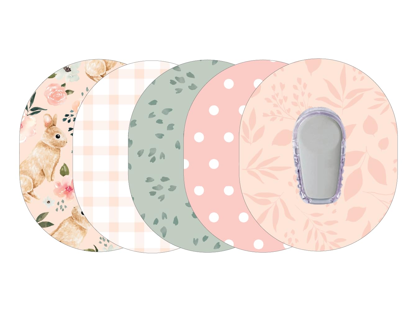 Glucomart Adhesive Patches for Dexcom G6 (5 Count) – Maximum Strength CGM Patches, Waterproof & Sweatproof, 10-Day+ Overpatch, Hypoallergenic Overlay