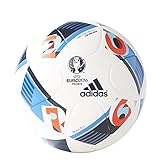 adidas Performance Euro 16 Top Replique Soccer Ball, White/Bright Blue/Night Indigo, 5