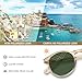 CARFIA Vintage Polarized Sunglasses for Men UV400 Protection Retro Fashion Eyewear Hand-crafted Acetate Frame CA5288L