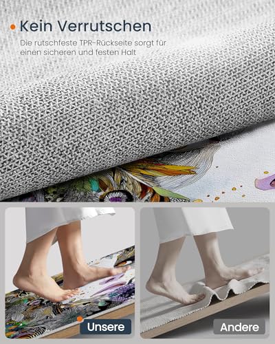 Tapis kaléidoscopique gris anthracite aux finitions soignées