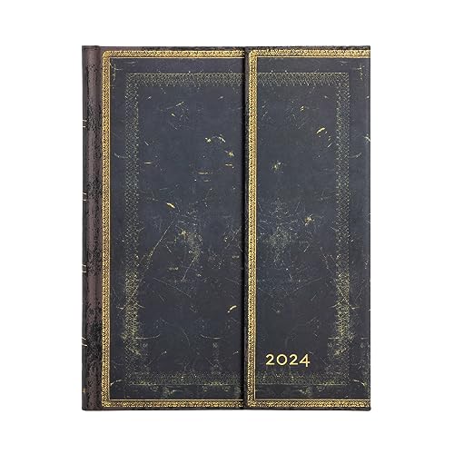 Paperblanks Agende 12 Months 2024 Arabica, Vertical - Ultra (230 x 180), Spanish, brown