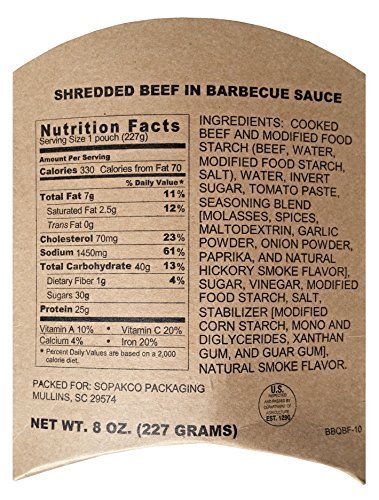 2015 Sopakco Sure-Pak MRE Variedad de sabores (carne triturada) por Sure Pak