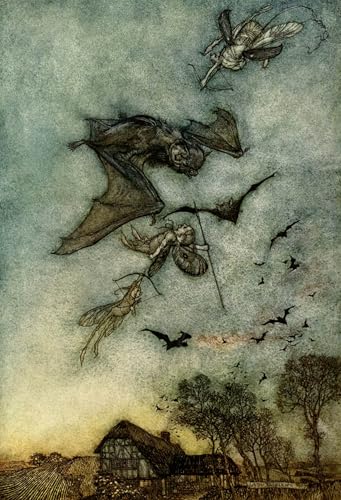Pintura mural en lienzo de Arthur Rackham, cuadros vintage para decoración de salones 1