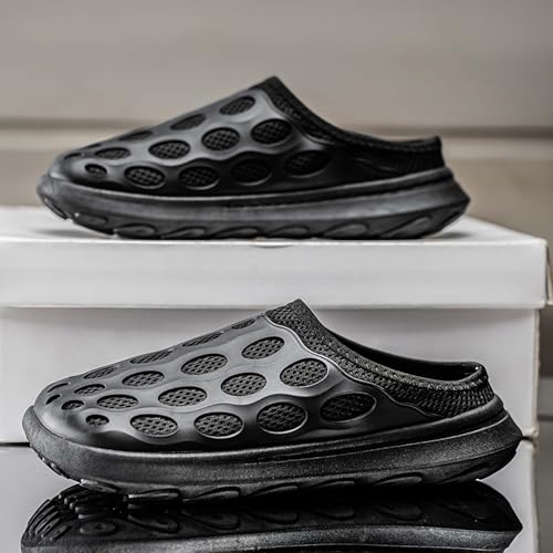 Men's mesh Beach Shoes, Anti Slip Home Hole Shoes, Lightweight and Breathable Casual Slippers2