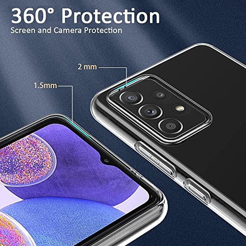 Image of Dashmesh Shopping Back Cover for Samsung Galaxy A23 5G (Silicon | Transparent |Soft Flexible| Camara Protection)