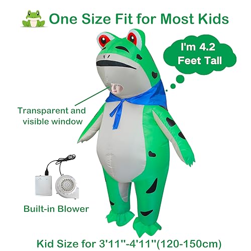 Disfraz Inflable de Rana Stegosaurus para Niños miniatura 2