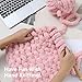 Cozyful Chunky Yarn for Hand Knitting - #10 Chunky Chenille Yarn, Jumbo Big Thick Chunky Yarns for Crocheting, Super Bulky Chunky Knit Blanket Yarns, 8 Skein (25 yds 8 oz Each Skein), Pink