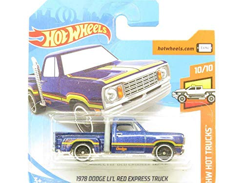Hot-Wheels 1978 Dodge Lil Red Express HW Hot Trucks 10/10 Short Card