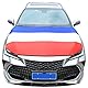 Frankreich Flagge Auto Motorhaube Abdeckung Universal Fit für Autos SUV LKW Motorhaube Dekoration Waschbar Langlebiges Polyester Material Wetterfester Schutz Motorhaubenschutz 63 x 47 (Frankreich)