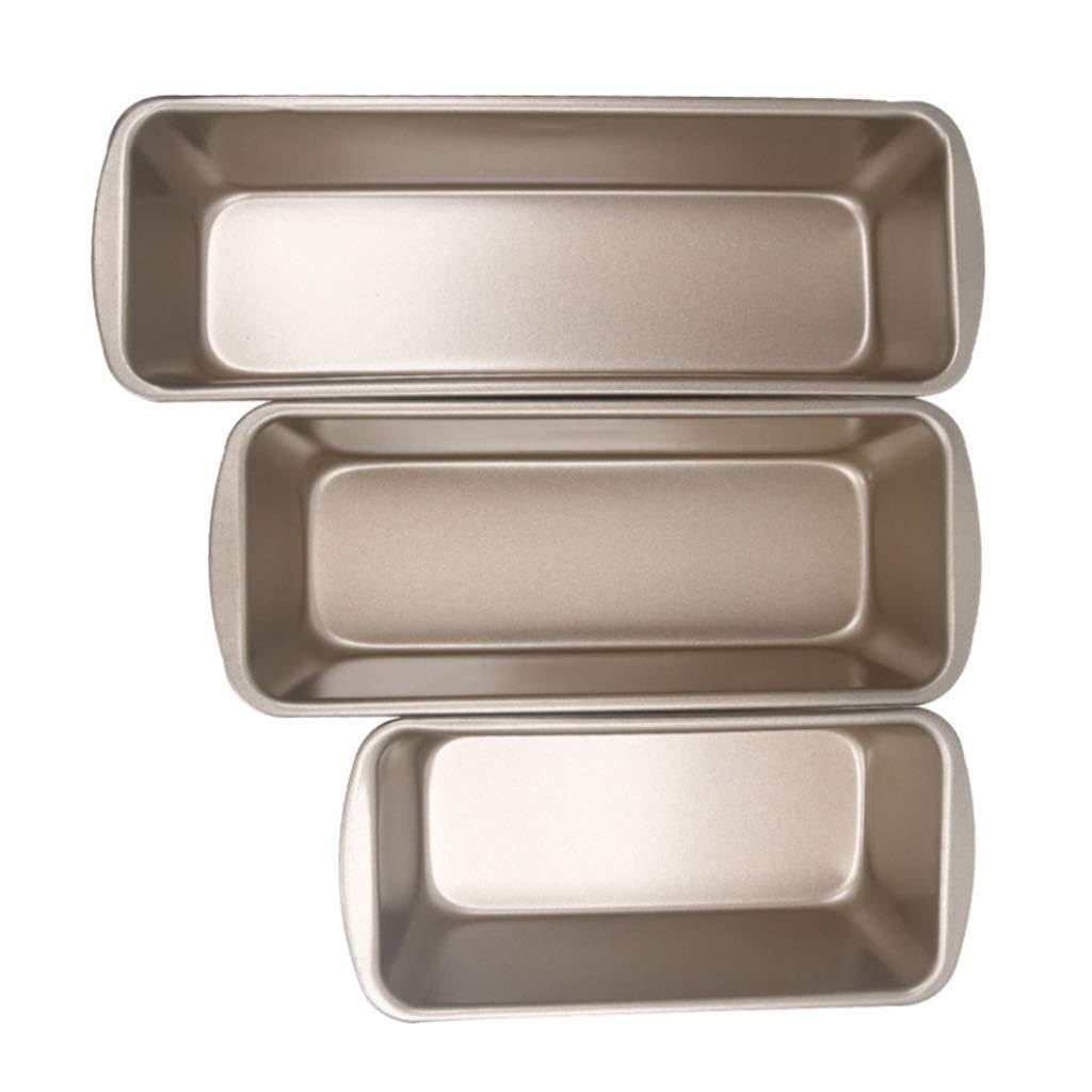 Moule à pain rectangulaire en acier carbone lot de 3 pour pâtisserie maison