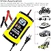 FOXSUR Car Battery Charger & Maintainer, 12V 5Amp Fully Automatic Intelligent Battery Charger with LCD Screen, Used to Charge, Maintain and Repair Batteries for Various Vehicle (Yellow)