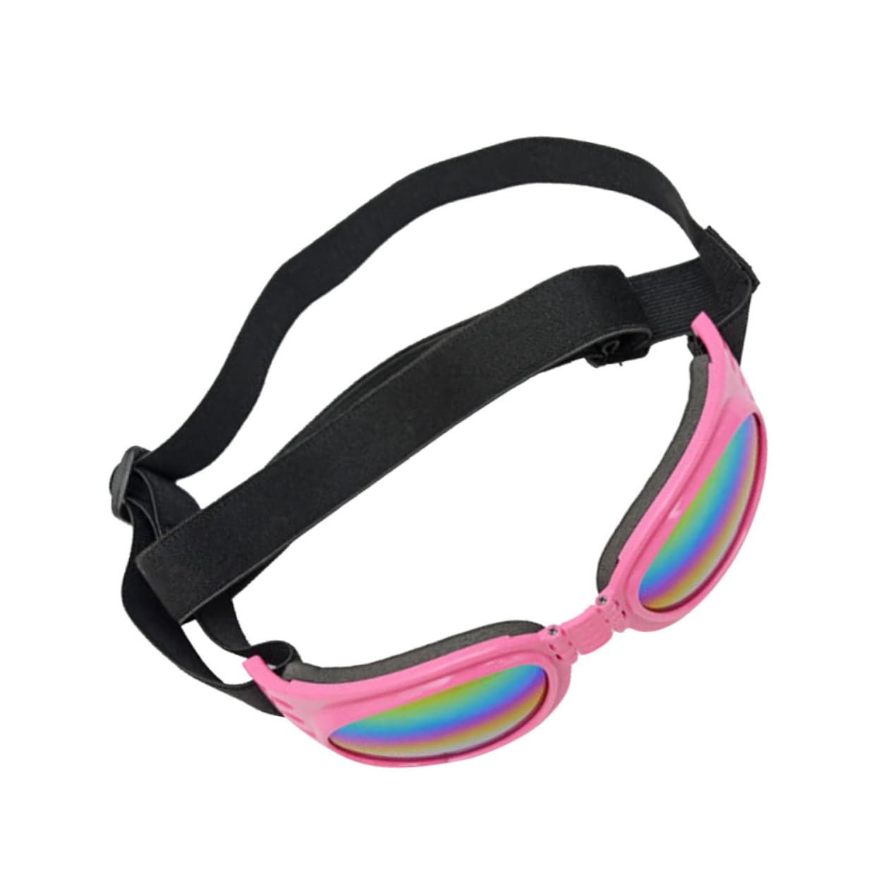 Happyyami Fashionable Dog Sunglasses Uv Protection Goggles with Stretchy Head Chin Straps Perfect for Your Pet's Eye Safety