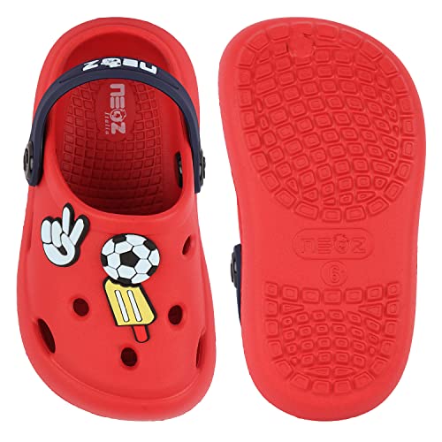 Image of NEOZ Casual Slingback Clogs for Kids with Soft Sole | Slip-On Breathable, Lightweight | Comfortable & Durable | Stylish Indoor & Outdoor Sandals Clogs for Kids