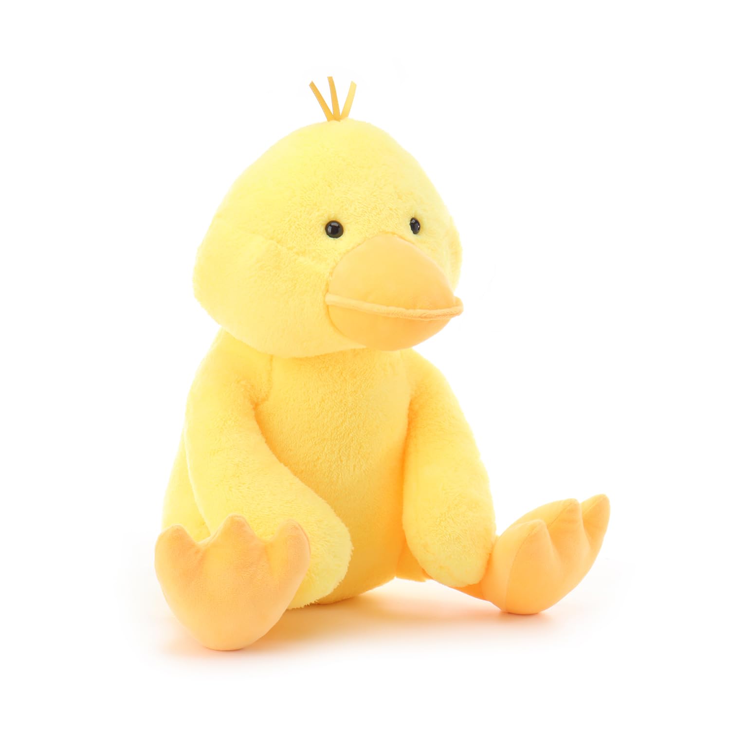 Apricot Lamb Anatra di peluche per bambini, morbido e carino, per bambine e ragazzi, giallo, 40 cm