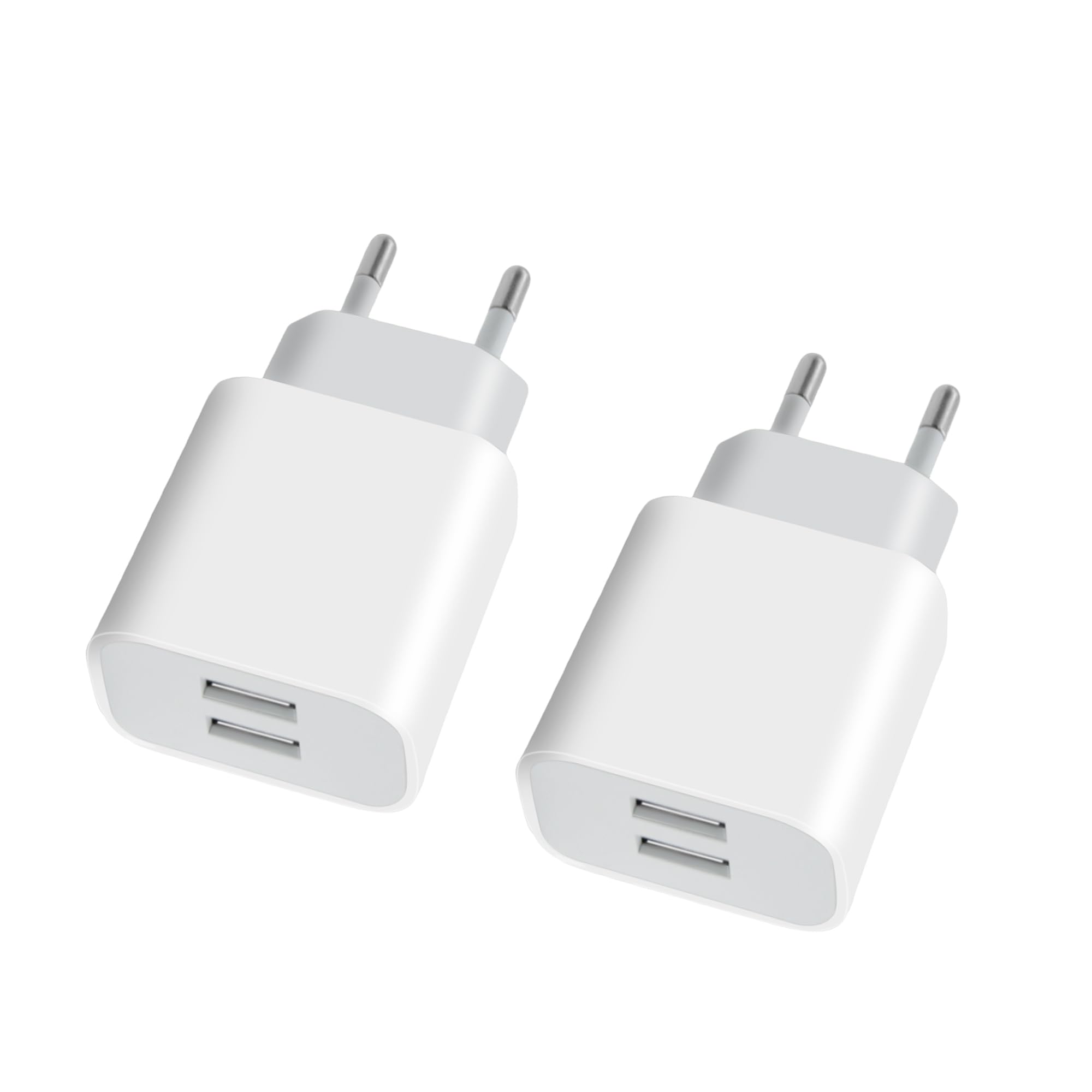 USB Ladegerät 2-Port, 2Pack 5V/2A USB Stecker Netzteil Ladestecker Adapter Plug Steckdose Netzstecker Ladeadapter für lPhone 14/13/12/11/11 Pro/11 Pro XS Max/XR/X/8 Plus/7 Plus/6/6s, lPad Charger