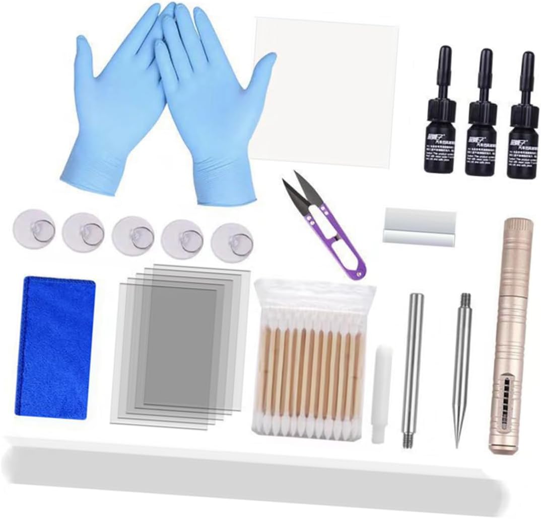Professional Glass Repair Tools Kit Cracking Correction for Windshield
