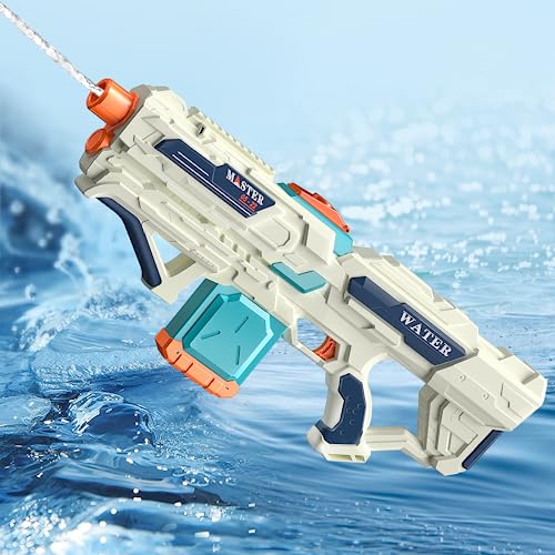 YTKIH Electric Water Gun for Adults/Kids 32 Feet Shooting Range, Powerful Squirt Guns with 200 Ammos, Summer Outdoor Water Swimming Pool Game Toys