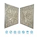 Pressed tin Ceiling Tiles, Interior PVC Wall Panels, for Nightclub PL10 10tiles/lot (Distress Crack Champagne Gold)