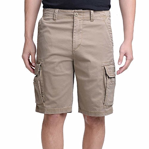 UNIONBAY Men's Wyatt Stretch Cargo Short (Tan, 36)