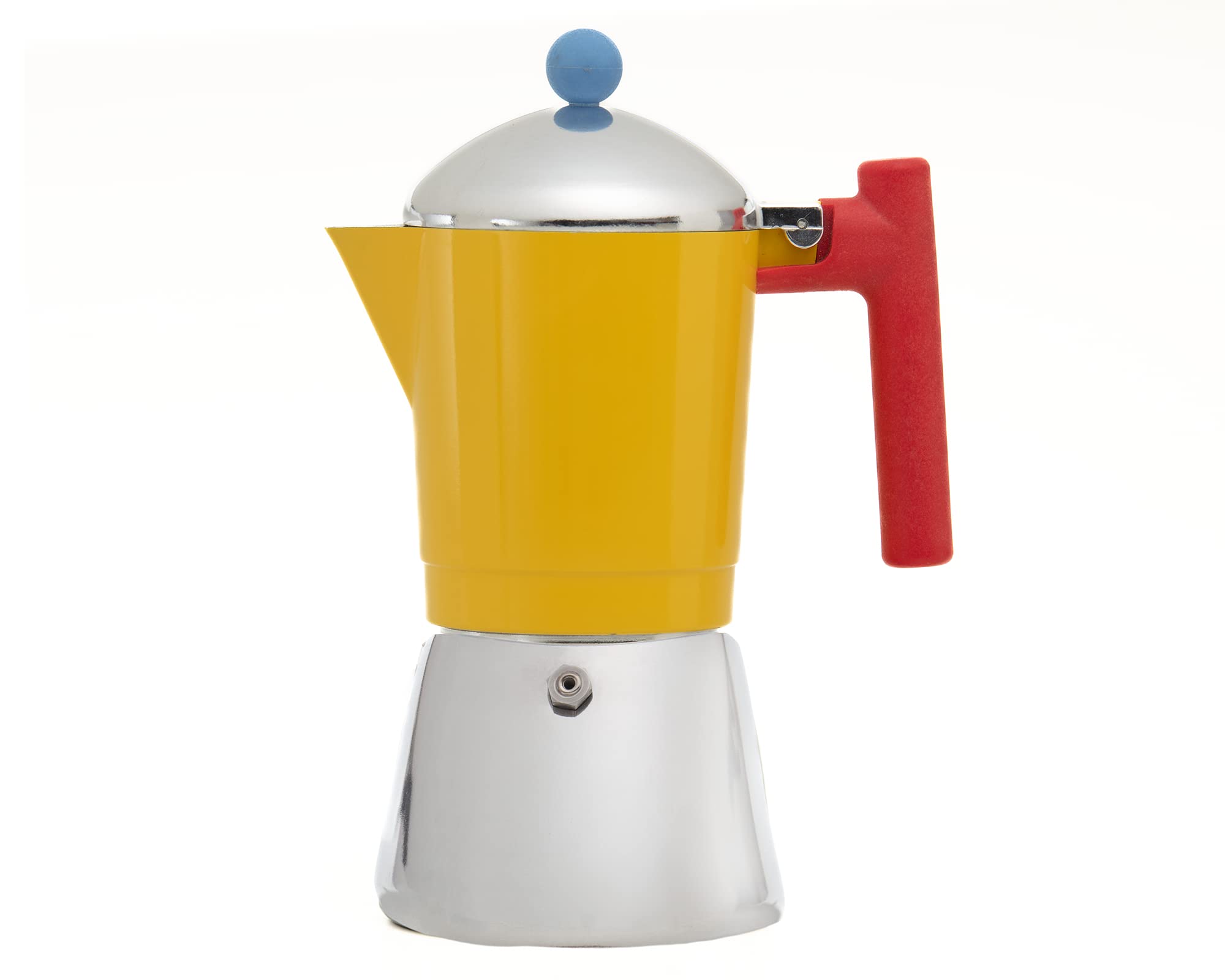 Cafetière Moka Cocca 6 tasses, design moderne, pour gaz et induction, chaudière bi-matière