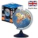 Exerz Globo terráqueo Iluminado 21cm con Iluminación LED Sin Cables Día Y...