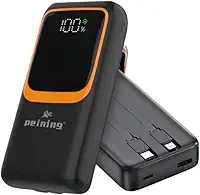 Power Bank 20000mAh, Carregador Portátil, Carregador Rápido de 22,5W, Bateria Externa, Visor LED, Carregador Turbo Para Celular, Compátivel Com Iphone e Android (Preto)