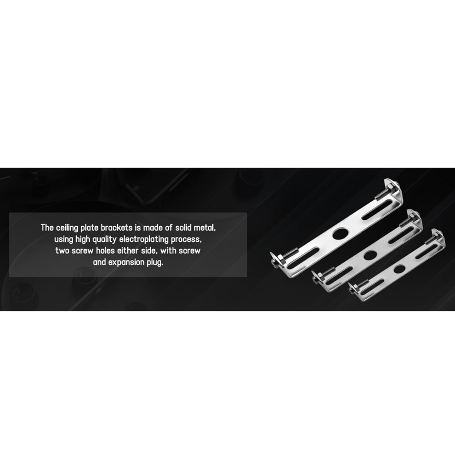 Rosone Da Soffitto Con Staffa Di Fissaggio Per Lampade - Piastra In Ferro Placcato, 4 Dimensioni Disponibili (95 Mm E Altre)