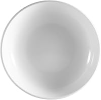 Vista 1 de CAC China SAL-2 - Ensaladera redonda de porcelana de 48 onzas, 10-1/2 x 2-1/8 pulgadas, súper blanco, caja de 12