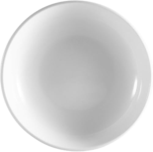 CAC China SAL-2 - Ensaladera redonda de porcelana de 48 onzas, 10-12 x 2-18 pulgadas, súper blanco, caja de 12